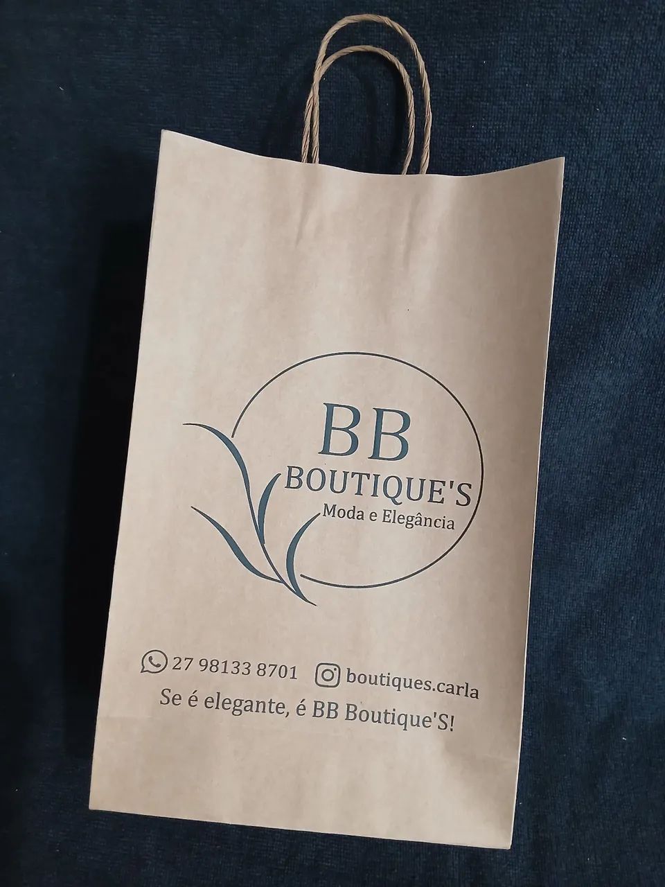 Bolsa de Papel 120g - Parda 120g Personalizada  - Foto 2