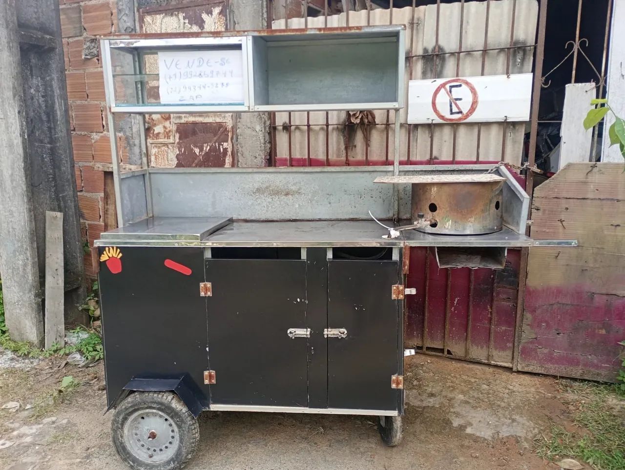 Carro para lanches 