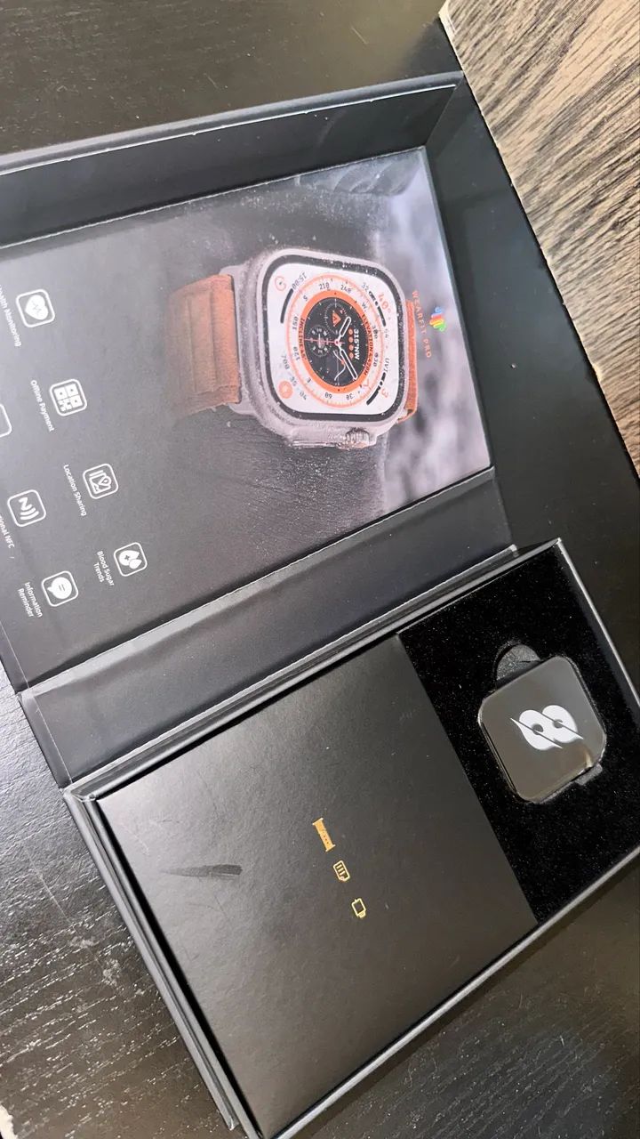 Smartwatch HW8 Ultra WearFit Tela 2.02? Bluetooth Chamadas Monitor de Saúde