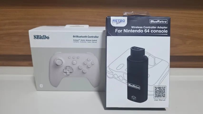 Controle 8bitdo Branco Bluetooth com Adaptador para Nintendo 64 - Foto 4