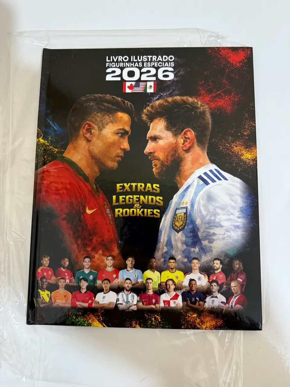 Álbum figurinhas legends extras 2026