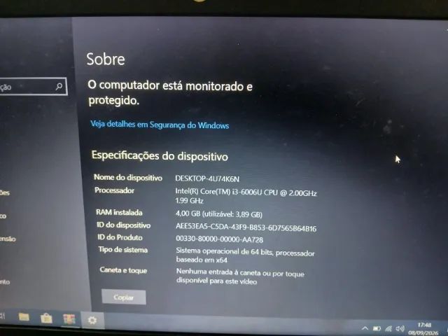 Notebook Positivo I3 de 6ª - Foto 3