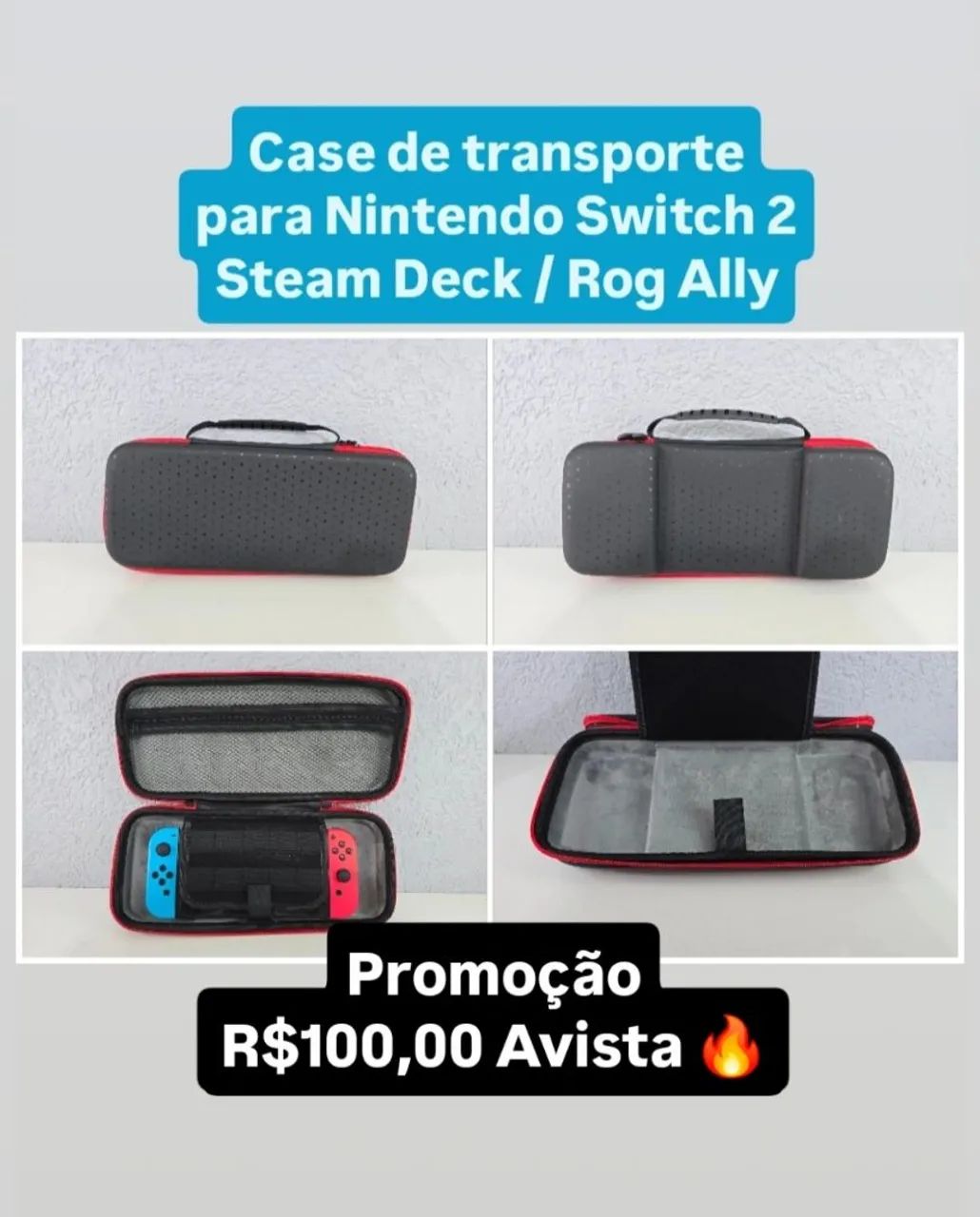 Promoção Case de transporte Nintendo Switch 2 Nova !!!