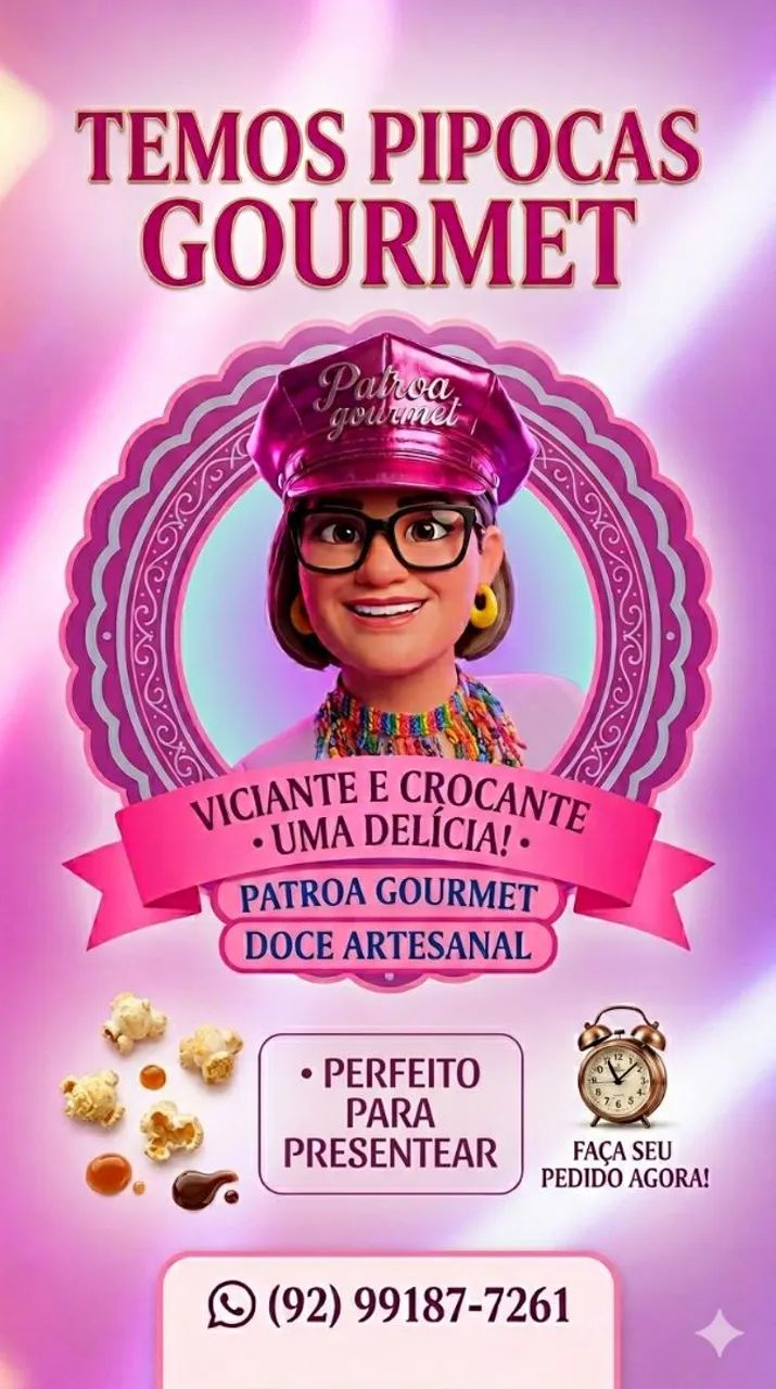 Pipoca gourmet 