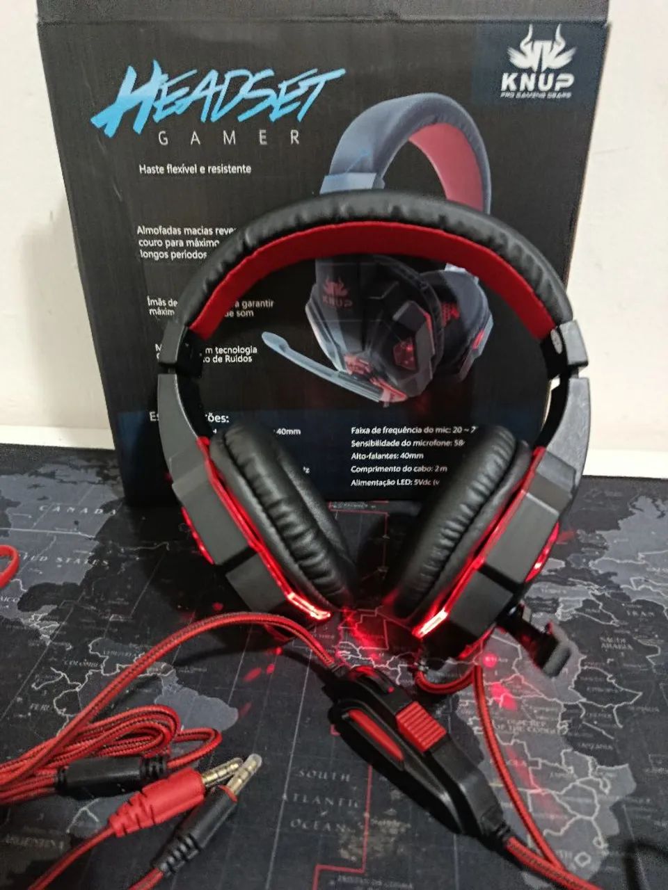 Headset gamer com led para PCs, vídeo game e celular  / SUPER OFERTA IMPERDÍVEL  - Foto 2