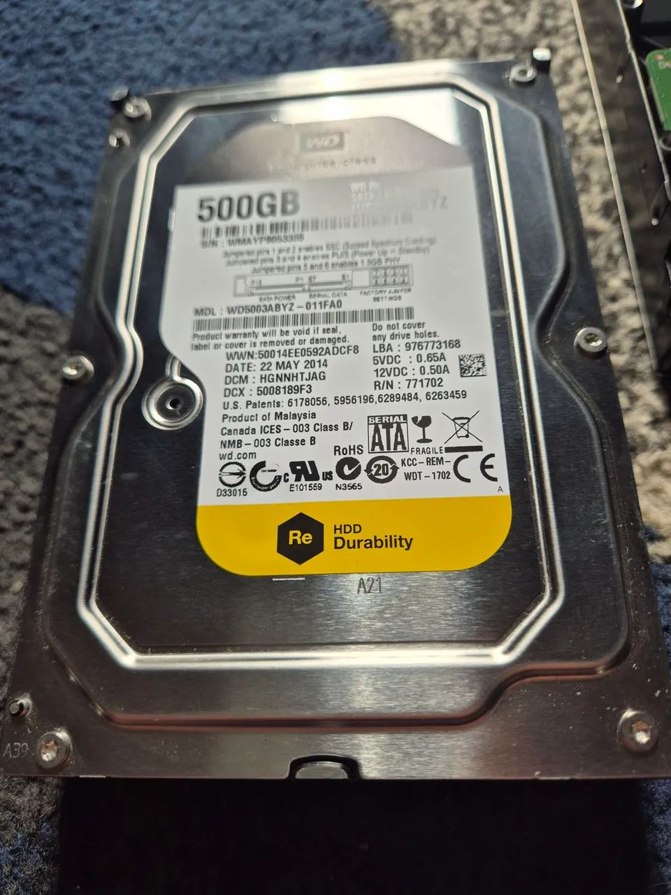 HD WD 500GB 3.5 ENTERPRISE DATACENTER STORAGE - Foto 3