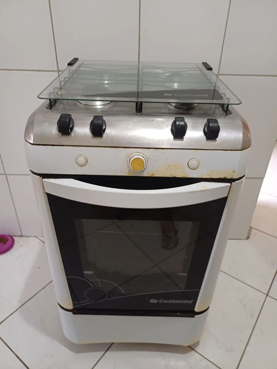 Fogão automático funcionando tudo