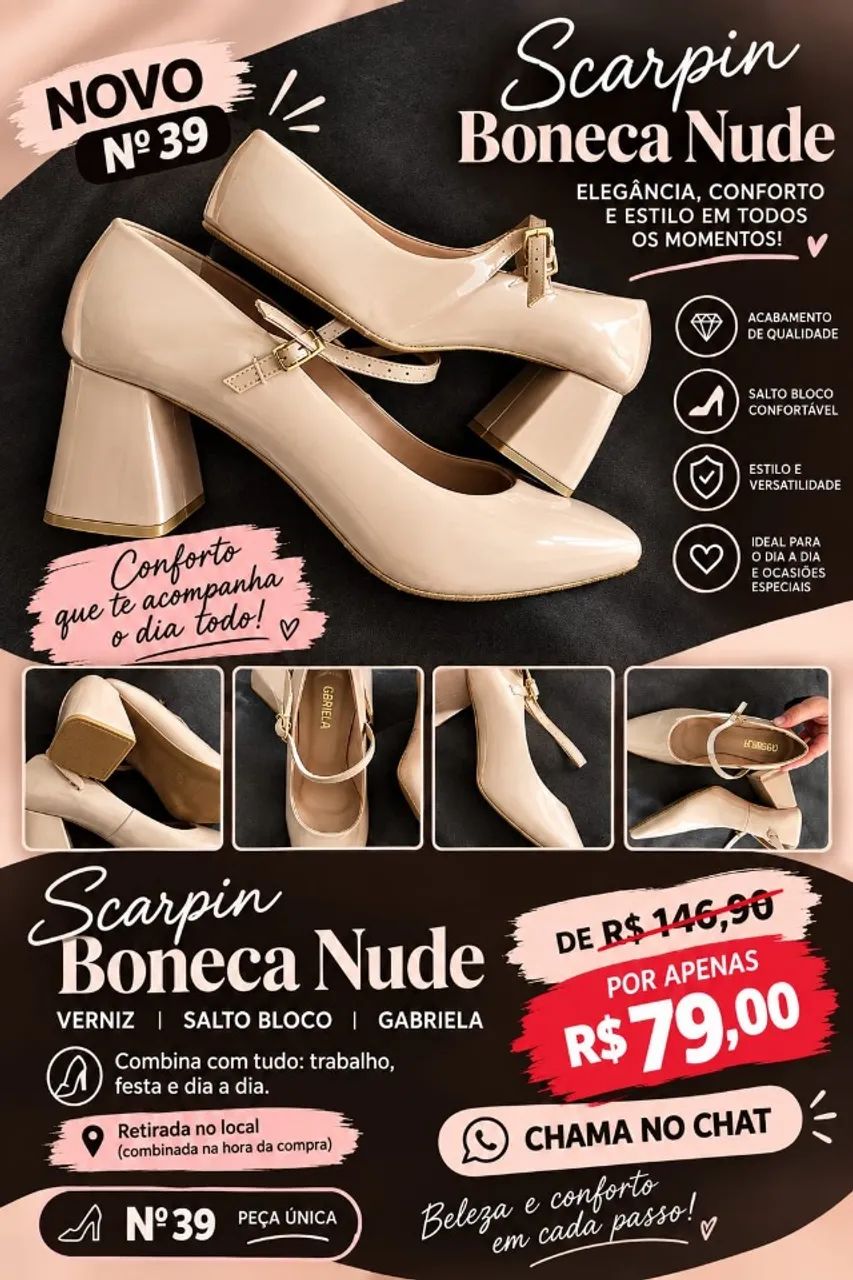 Scarpyn Nude Boneca