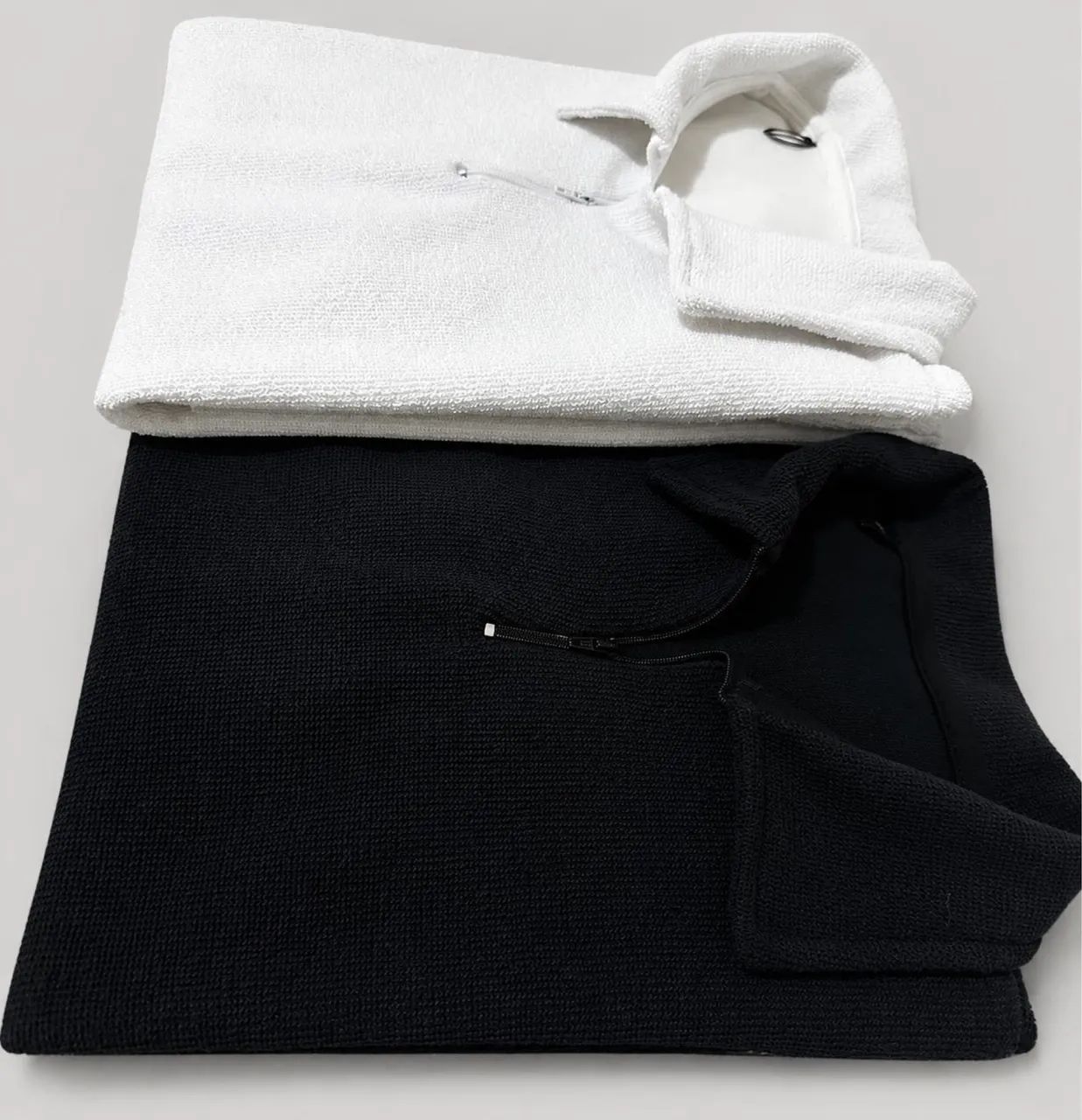 Camisas masculinas texturizadas zíper  - Foto 5