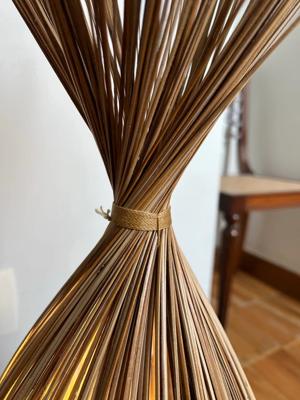Luminária de fibra de coco - Foto 2