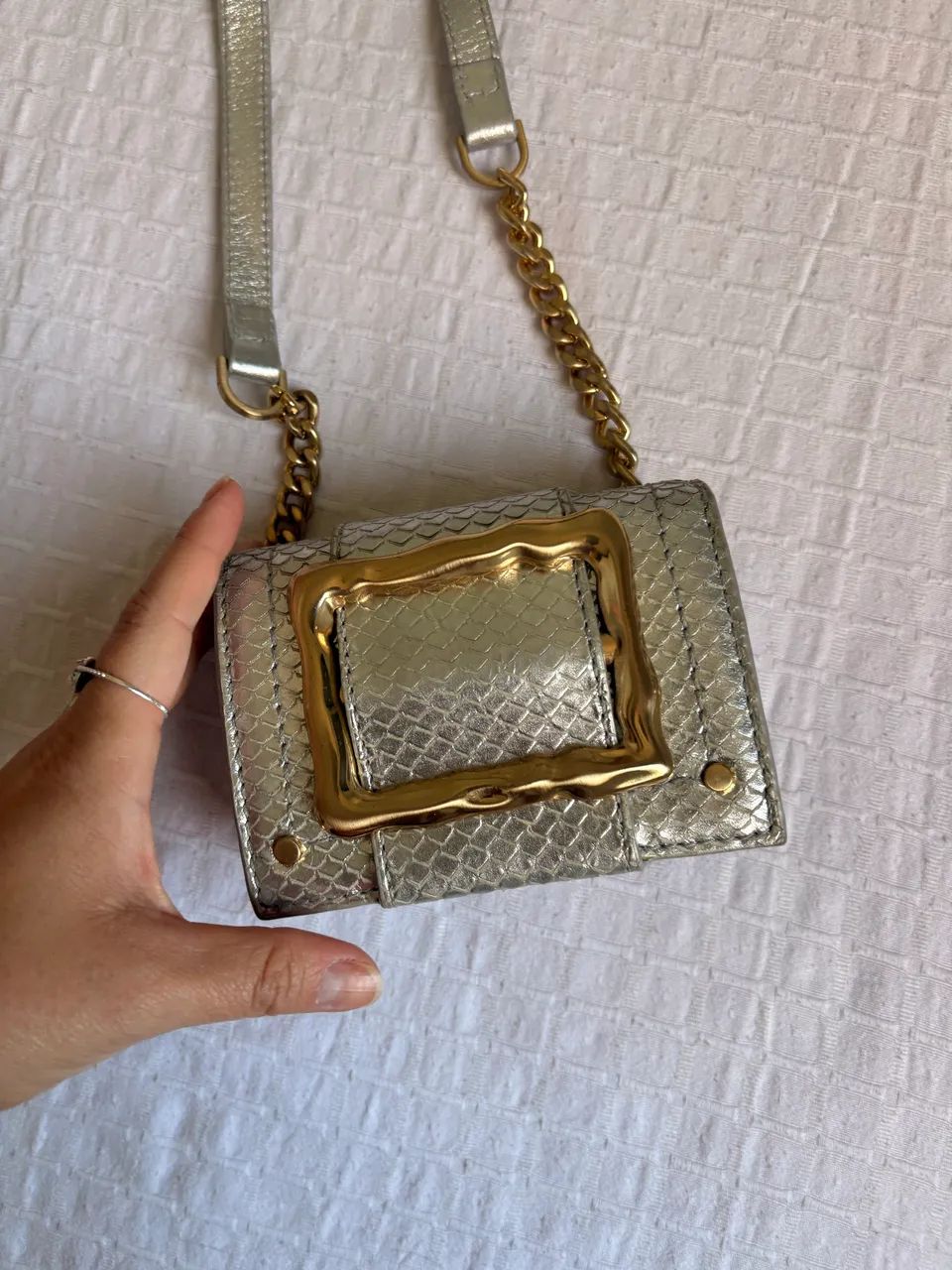 Bolsa pochete Schutz couro  - Foto 3