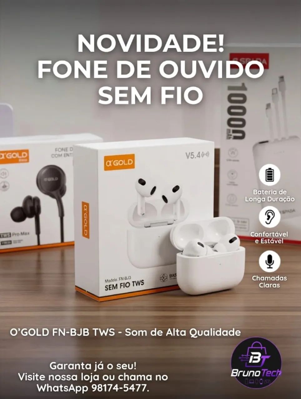 fone bluetooth
