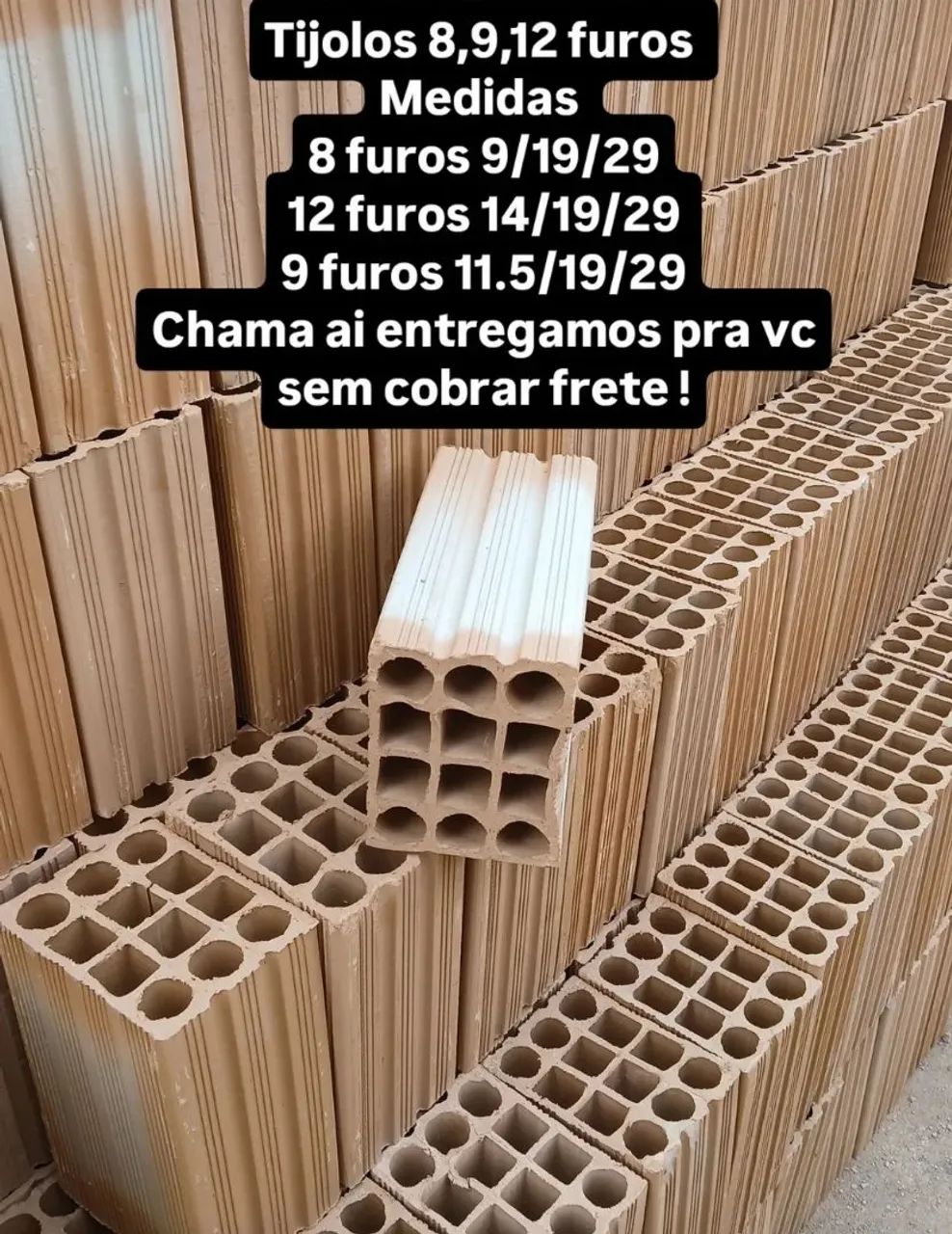 Tijolo direto da fabrica 