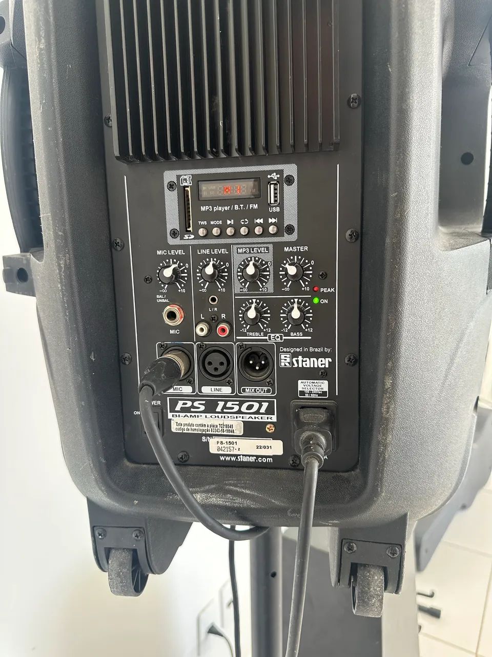 Caixa Ativa Staner PS-1501 (200W RMS) Usada - Foto 3