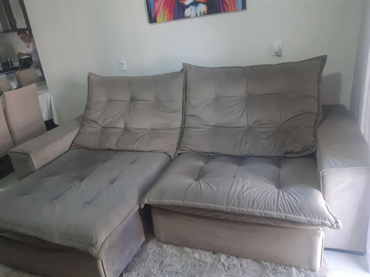 Sofá 2 lugares 2,50 MT- excelente  - Foto 2