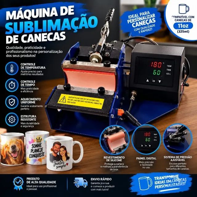 Máquina de Sublimação canecas  - Foto 4