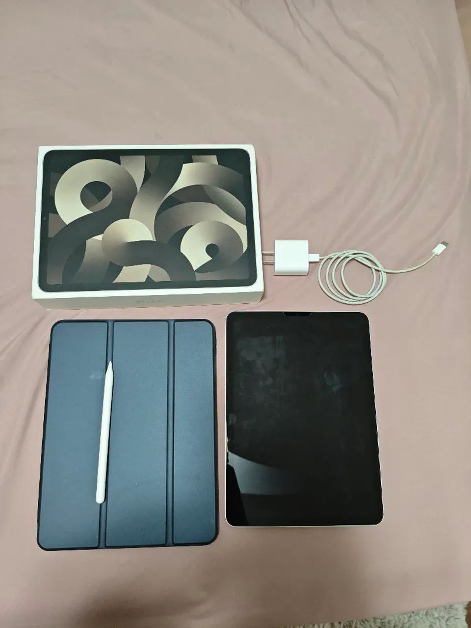 a*o様 状態良iPadAir第5世代256GB Apple Pencil 大赤 iPad Air Wi-Fi + Cellular 256GB - ピンク（第5世代）[整備済製品