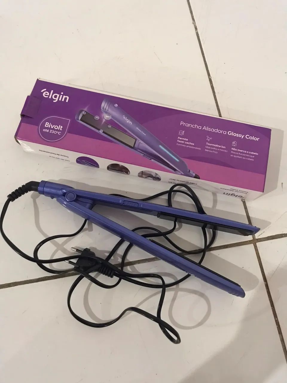 VENDO PRANCHA DE CABELO GLOSSY ELGIN - Foto 2