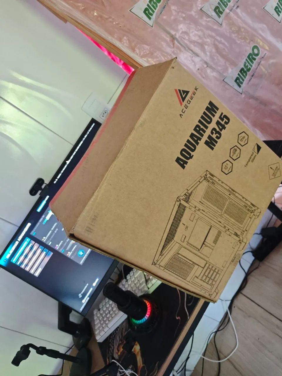 Gabinete gamer rosa nunca usado  - Foto 2
