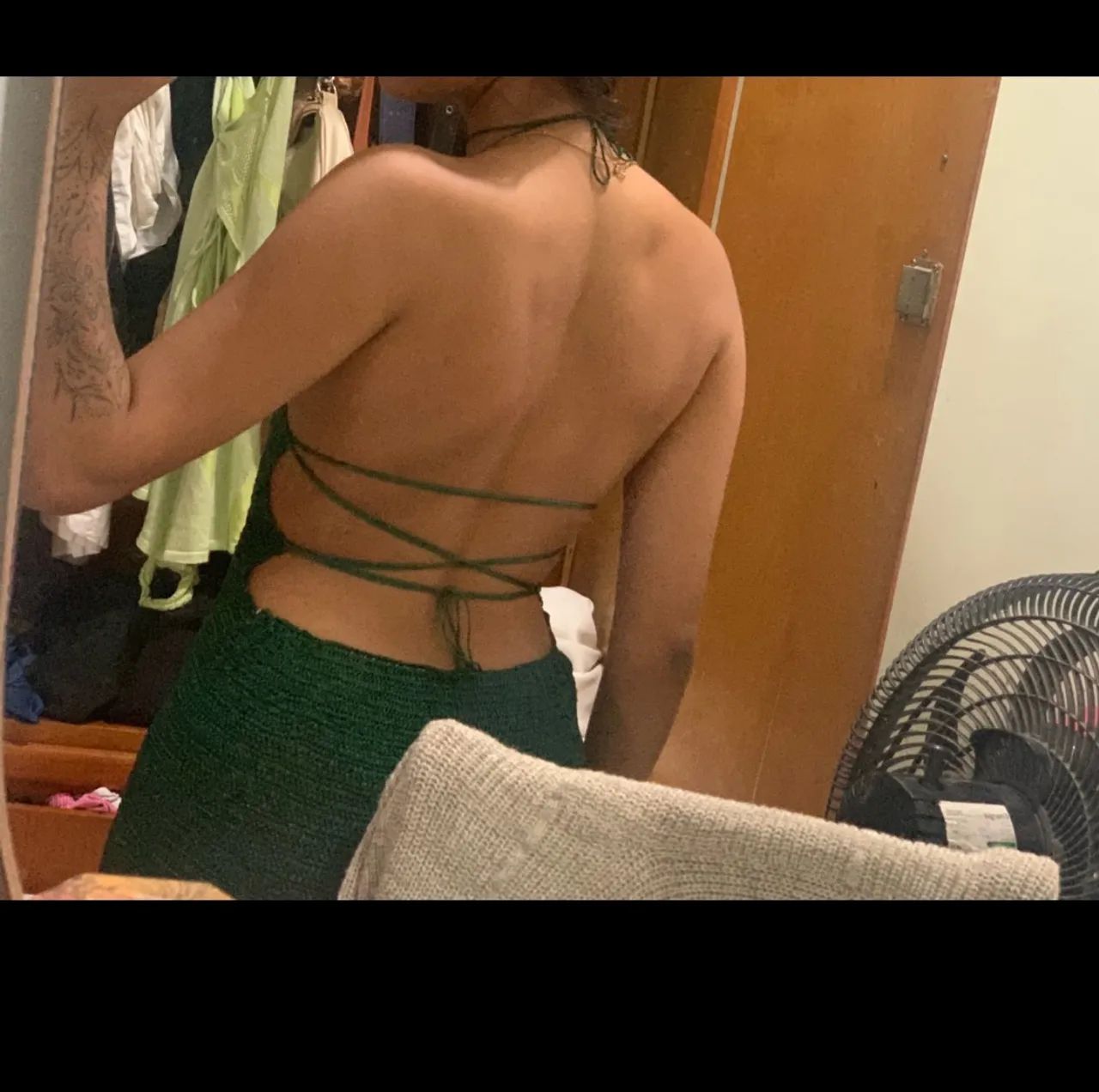 Vestido crochê verde - Foto 2