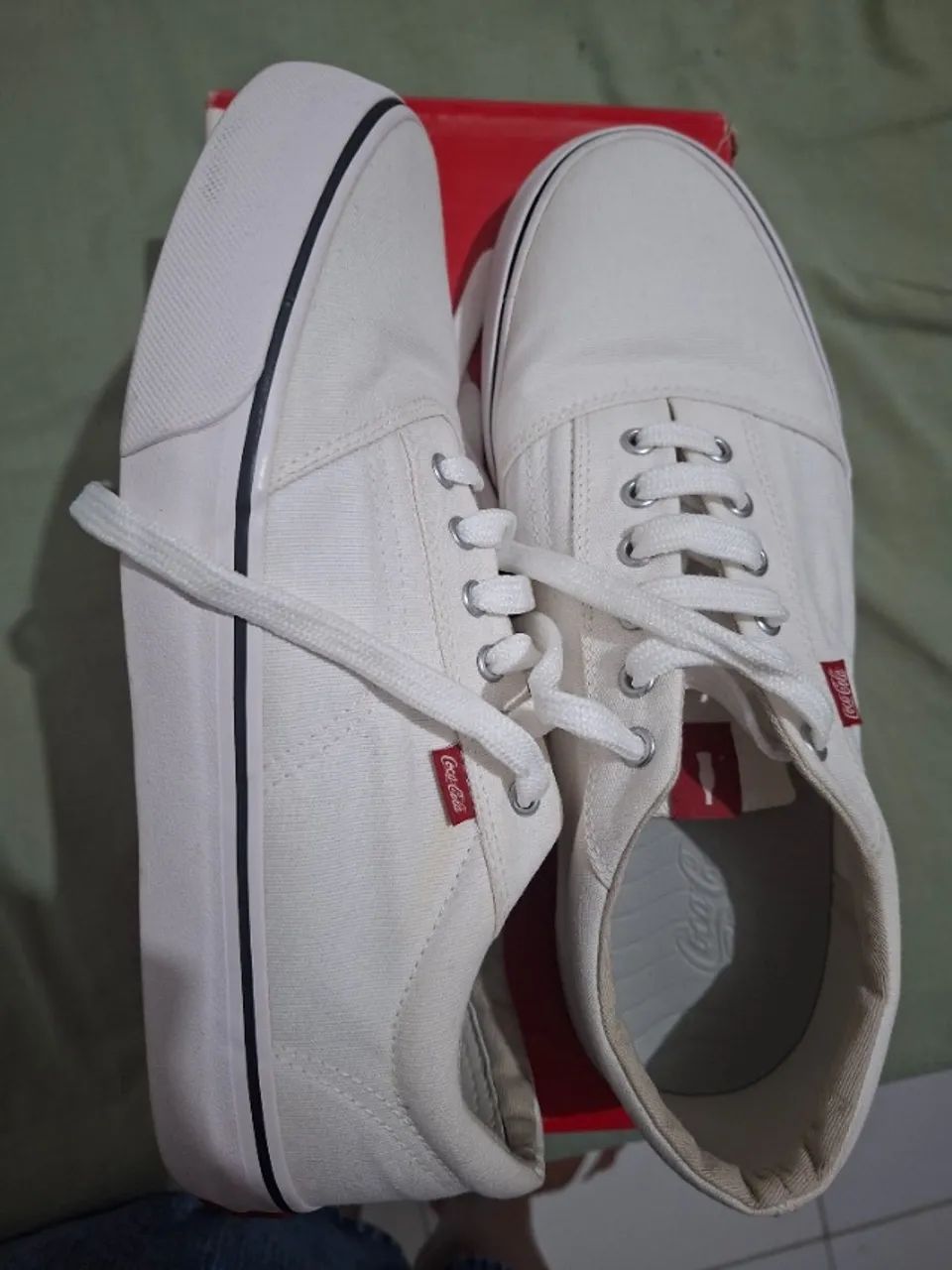 Tênis Coca Cola 41 Branco - Foto 2