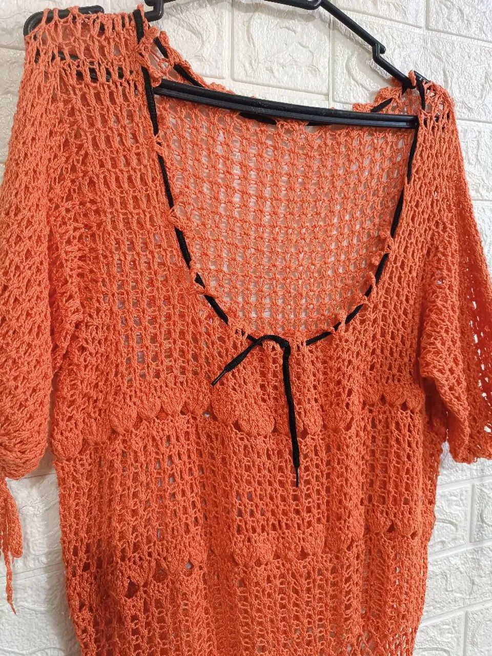Blusa artesanal em crochê  - Foto 3