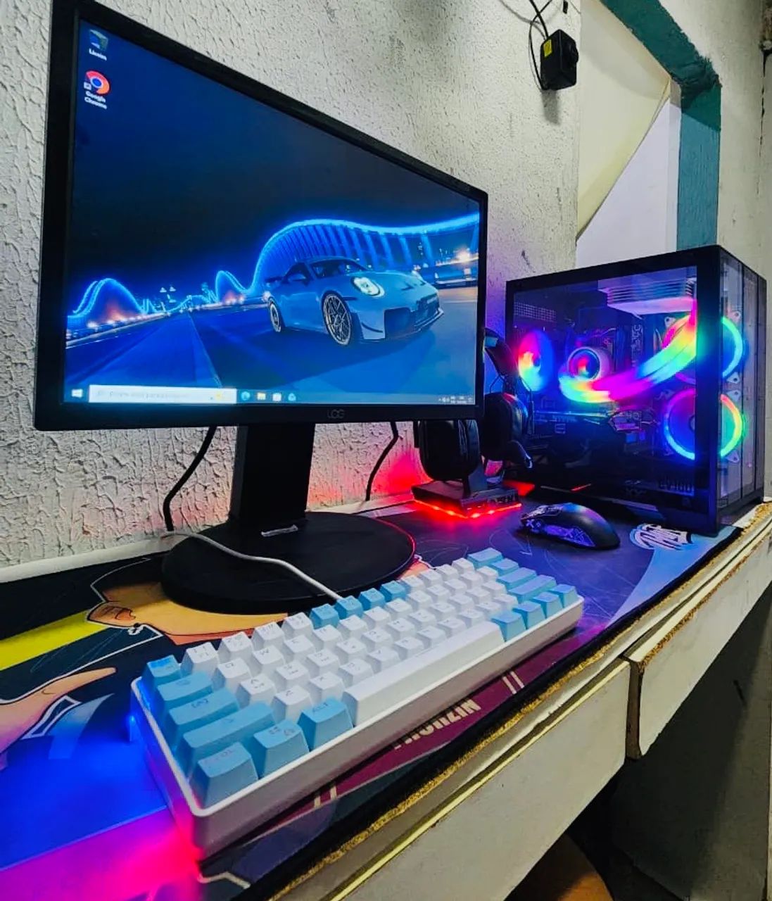 COMPLETE PC GAMER SETUP WITH RYZEN !!