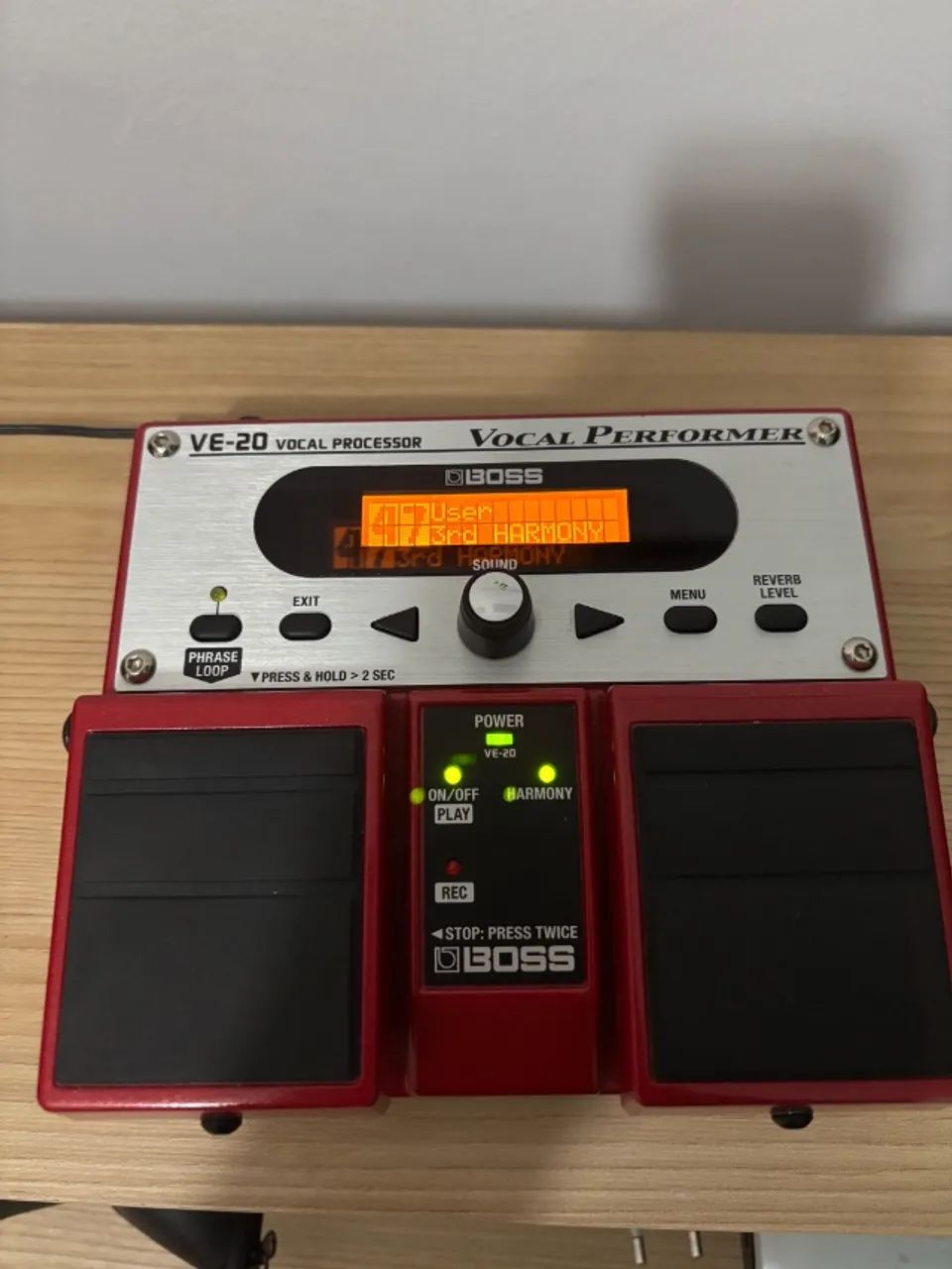 Pedal Processador Vocal Boss VE-20 - Equipamentos e Acessórios de