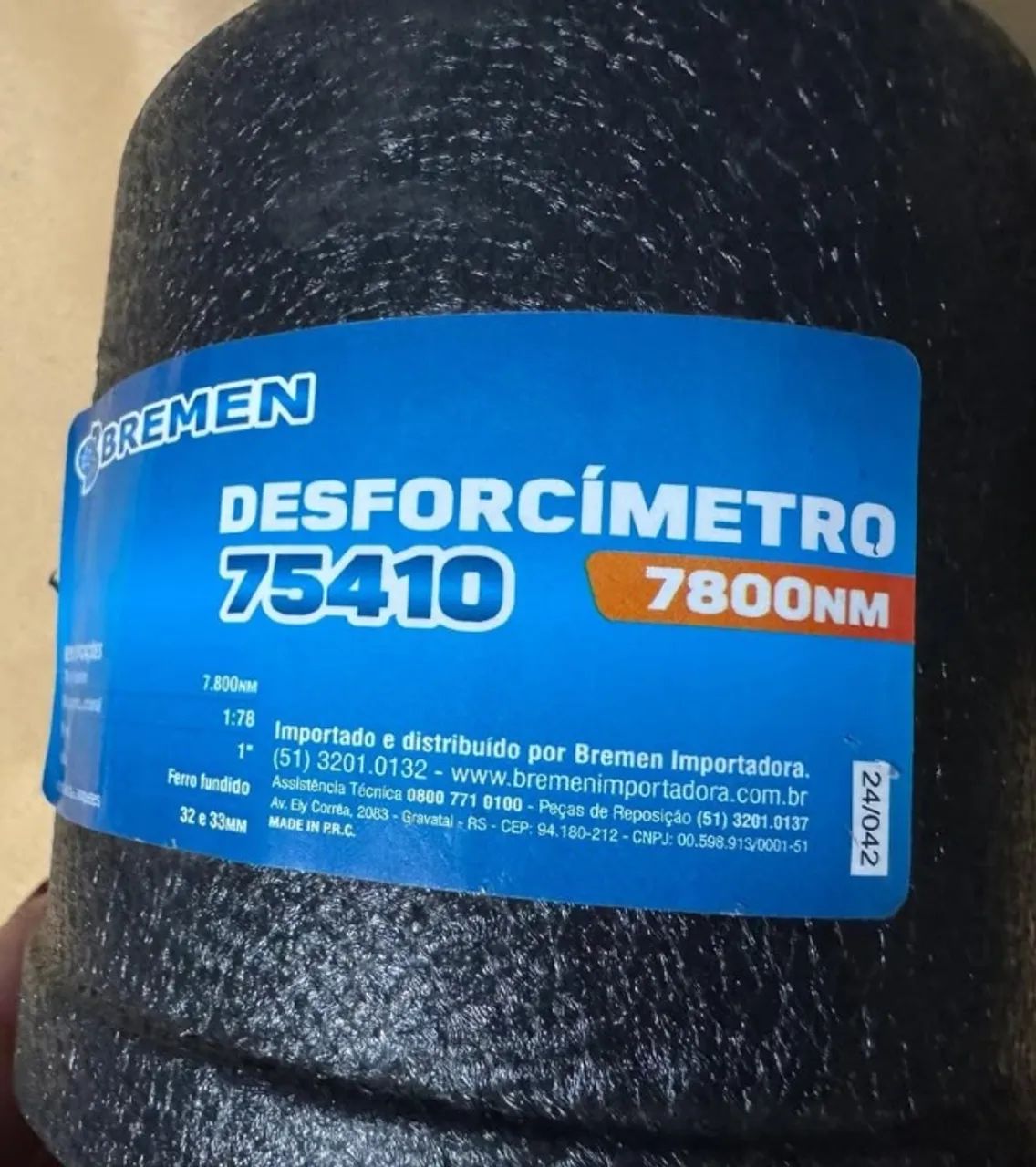Desforcímetro 780kgf Com Soquetes 32 E 33 Mm E Maleta Bremen