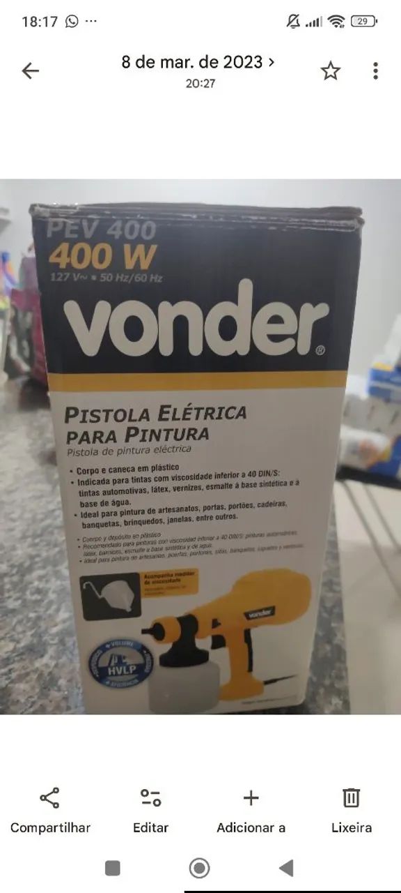 Máquina par a pintura 200 reais 