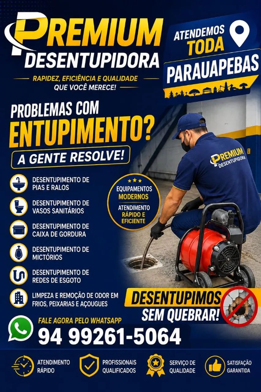 Desentupidora em Parauapebas 