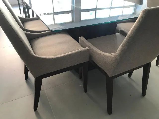 Mesa com tampo de vidro - Foto 2