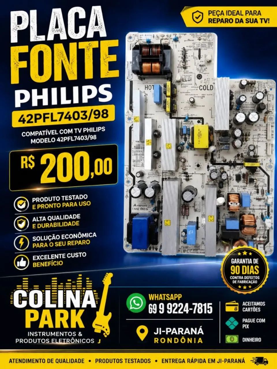 Placa Principal Televisão Philips 42PFL7403/98