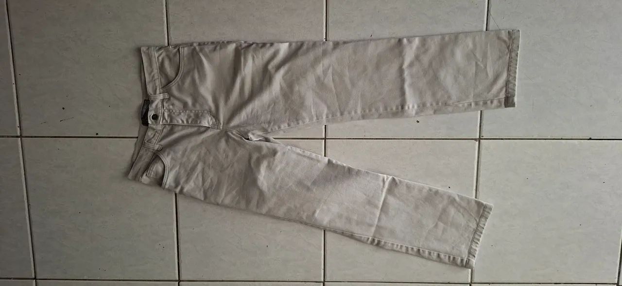 Calça marfim n°40 masculina - Foto 4
