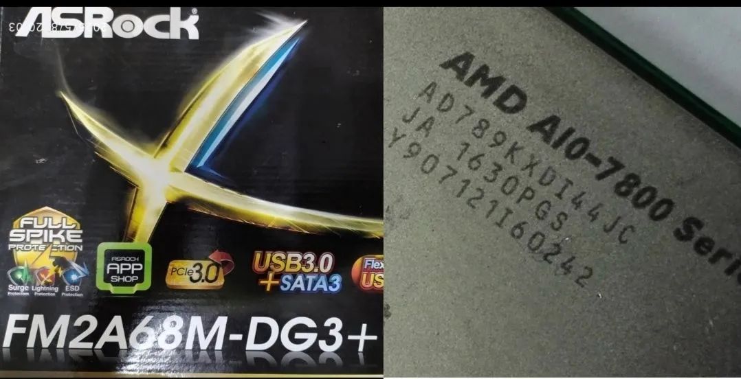 Kit placa mãe /processador AMD Quad core 