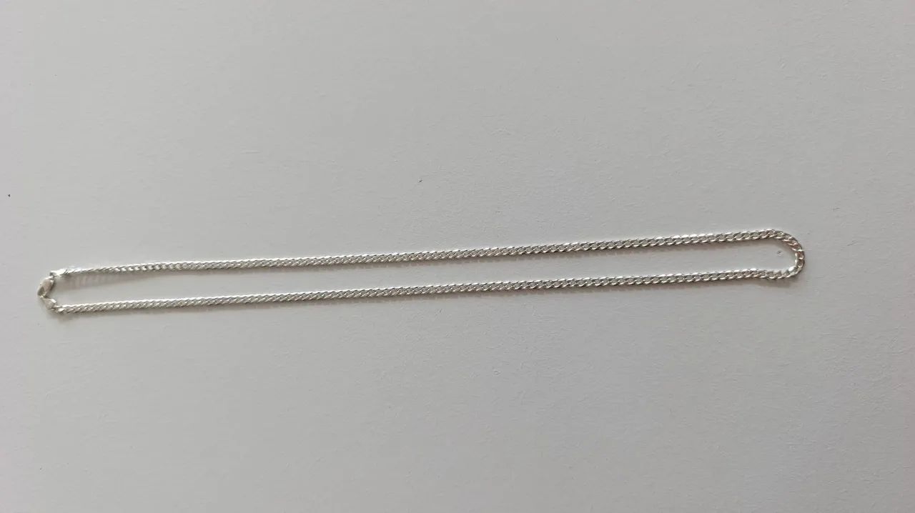 Corrente de prata banhada  - Foto 4