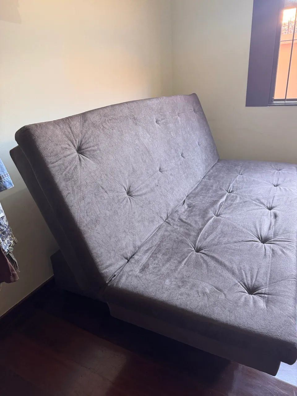 Sofá cama dobrável em suede  - Foto 3