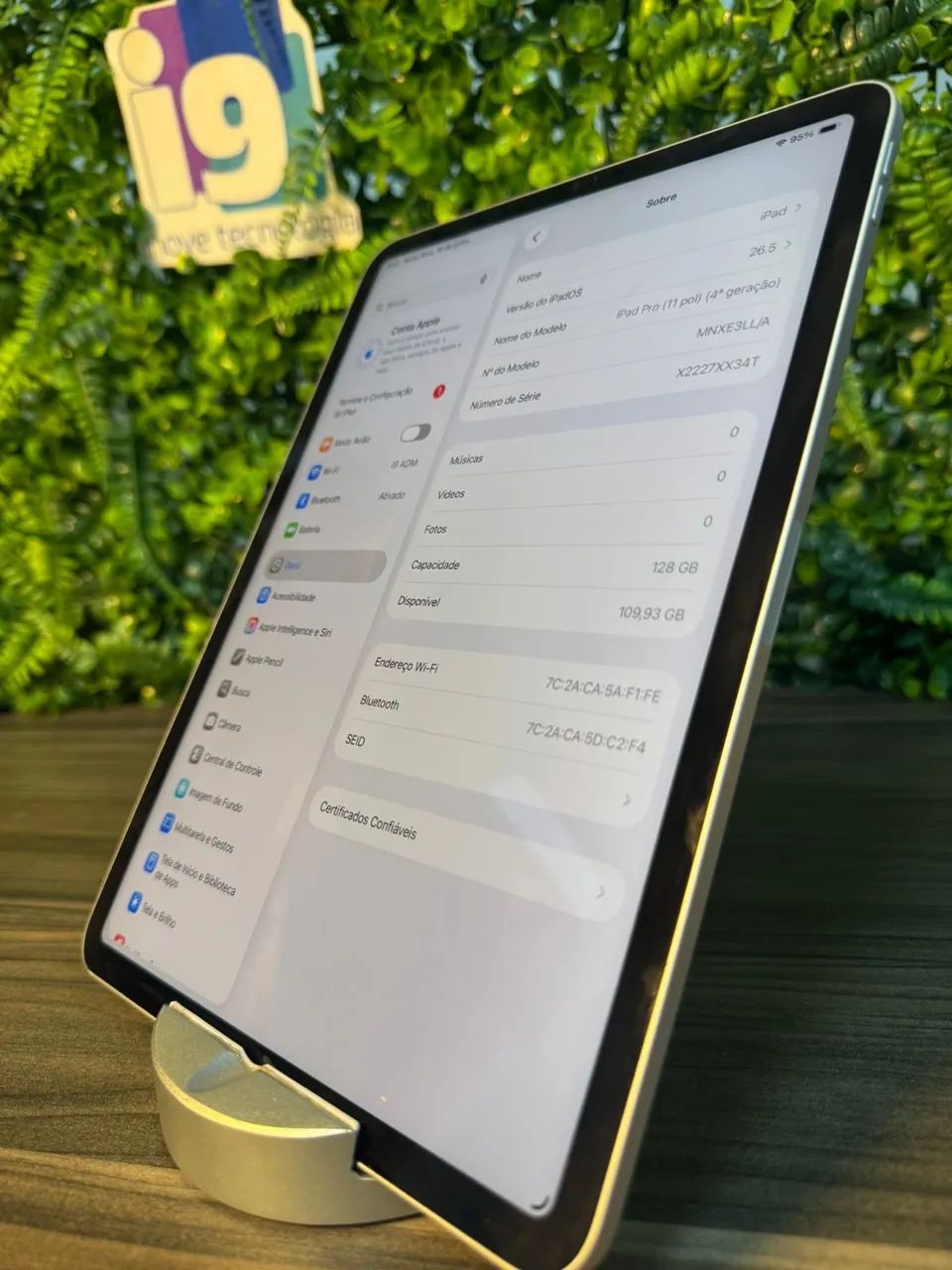iPad Pro 4a geração  Wi-Fi Chip M2 128GB Cor Silver  - Foto 3