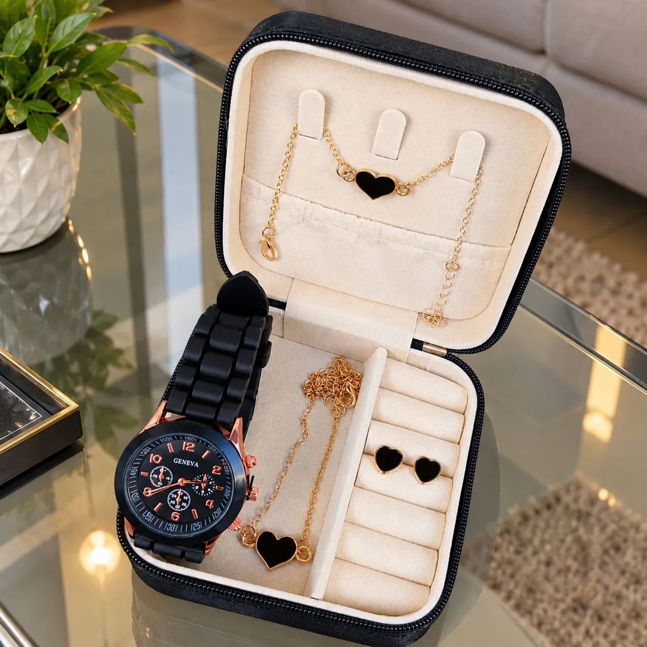 Kit Feminino Completo Com 4 Itens Na Caixa