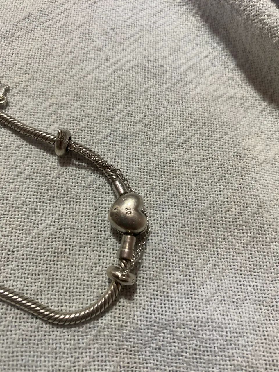  Pulseira Vivara Life Original + 11 Berloques Prata 925