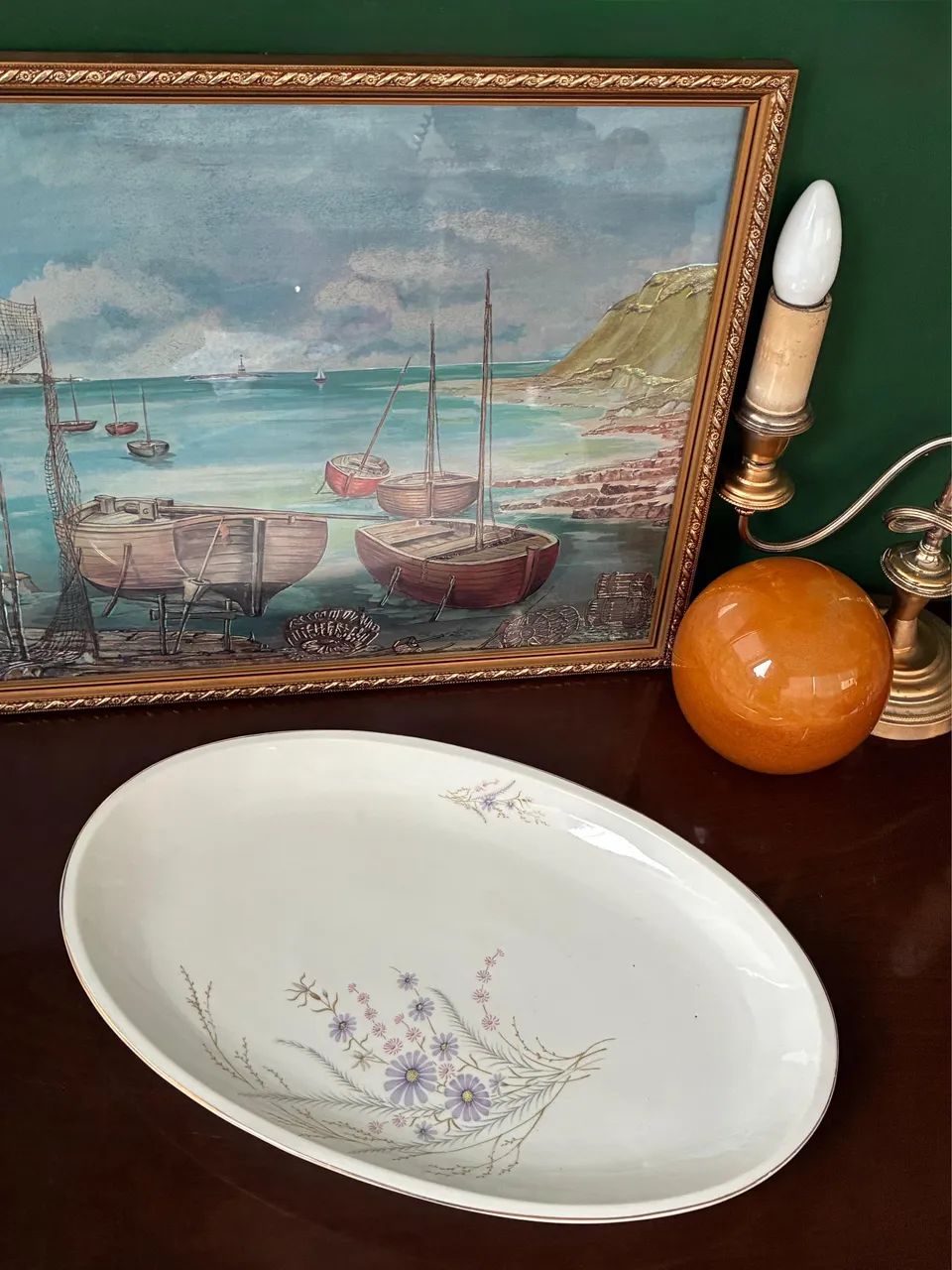 Antiga travessa porcelana Real - Foto 5