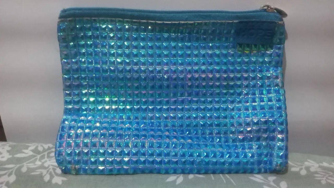 Necessaire azul brilhante Hope