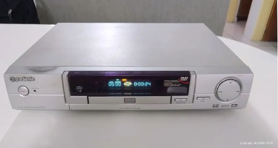 DVD e CD Player Gradiente D-10 + Controle e Cabos (No Estado / Leia) - Foto 2