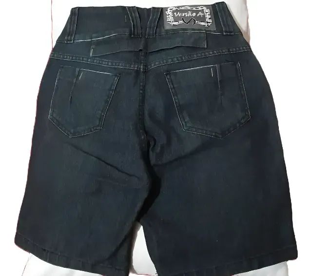 Bermuda Jeans Versão A denin de luxo - Foto 5