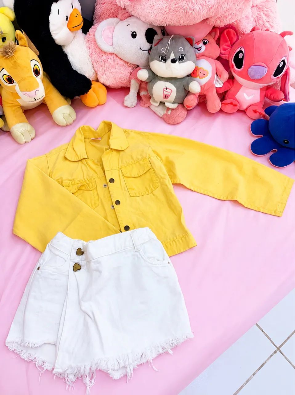 Macaquinho, Blusa, Conjunto, jaqueta e short infantil. - Foto 2