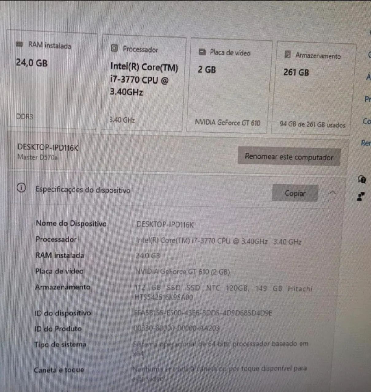 CPU i7 com 21GB de RAM - Foto 5