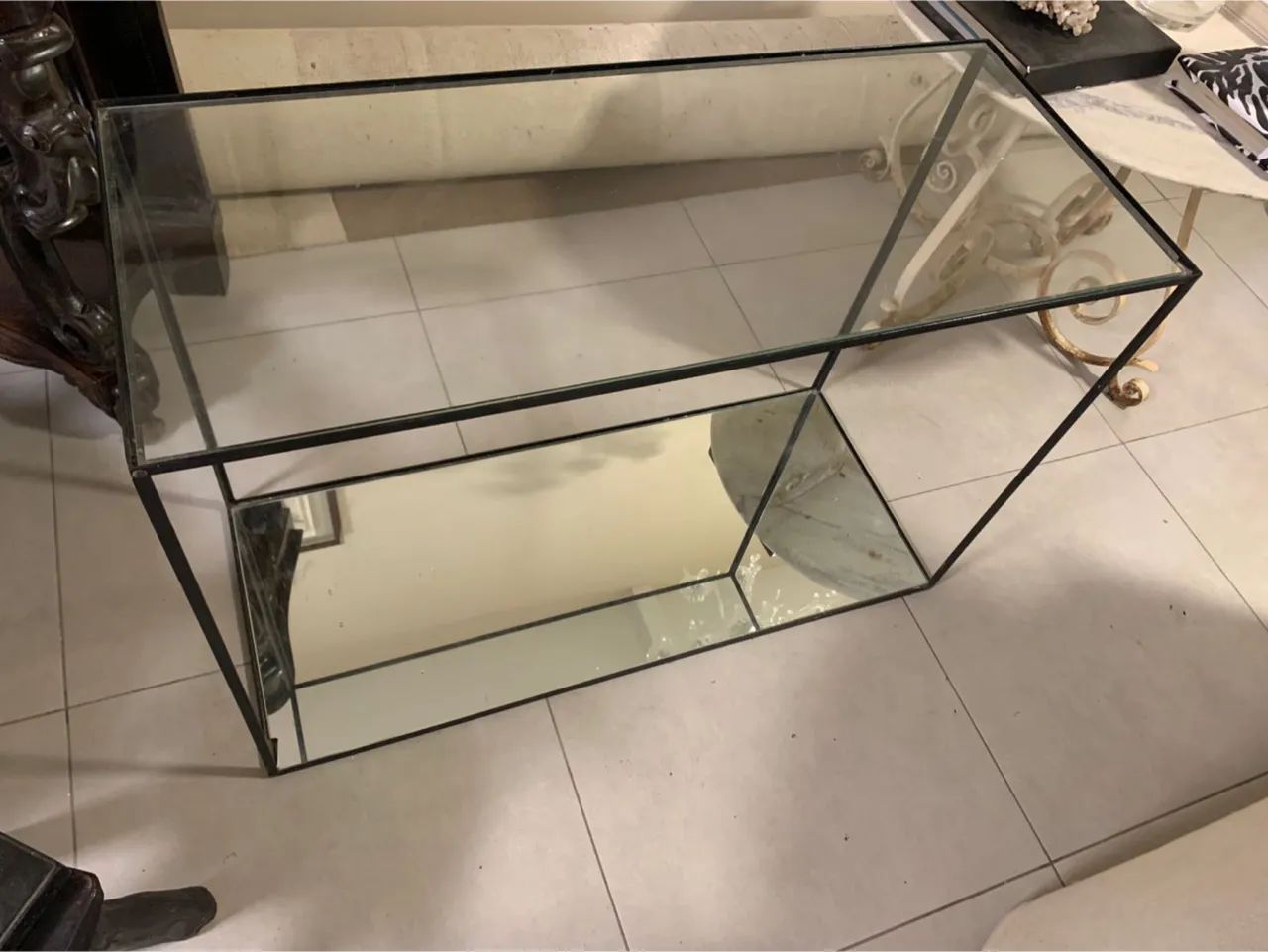Aparador moderno - ferro vidro e espelho  - Foto 5