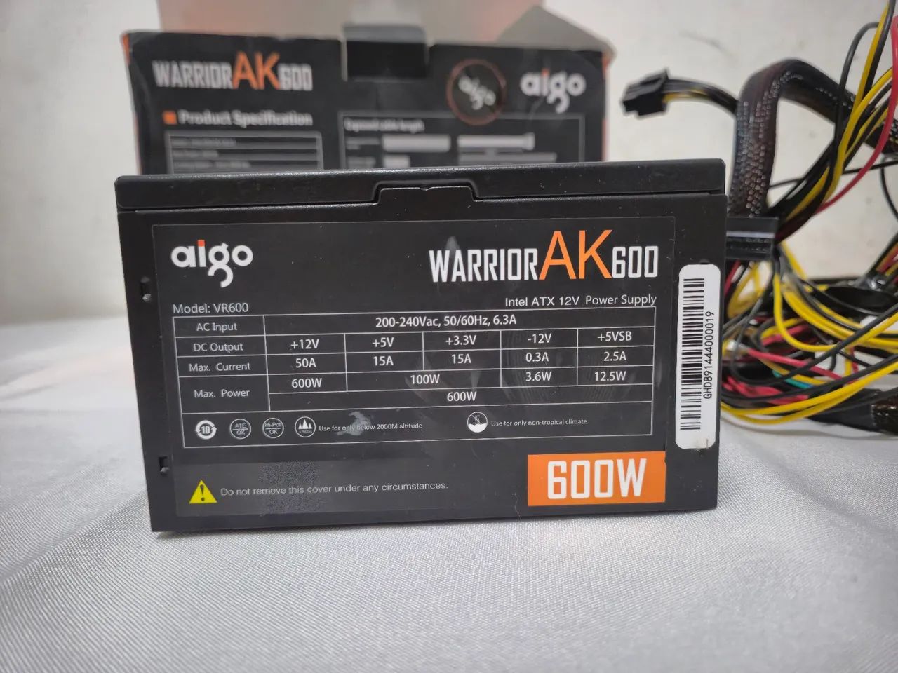 Fonte Aigo 600W, voltagem 240V - Foto 2