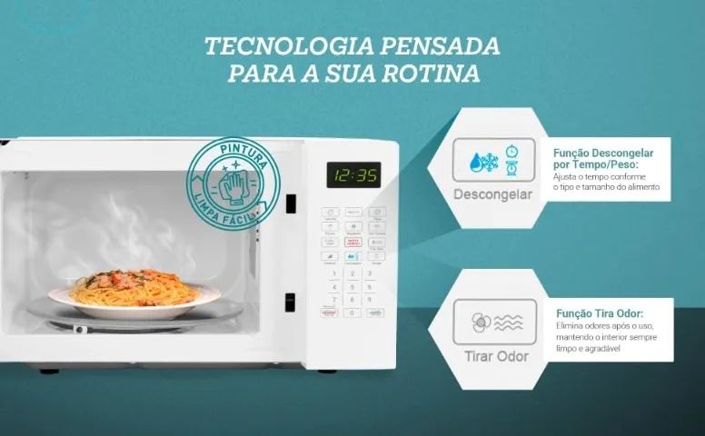 Micro-ondas Philco 20l Branco Pmo23b 220v - Foto 4