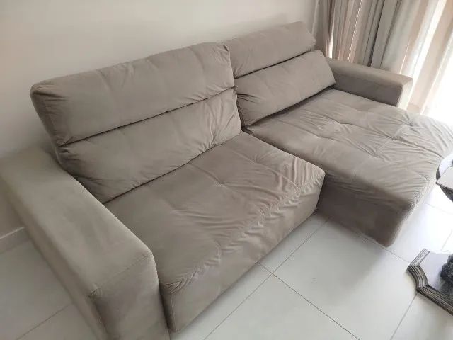 Sofá Enele Reclinável com Chaise - Foto 3